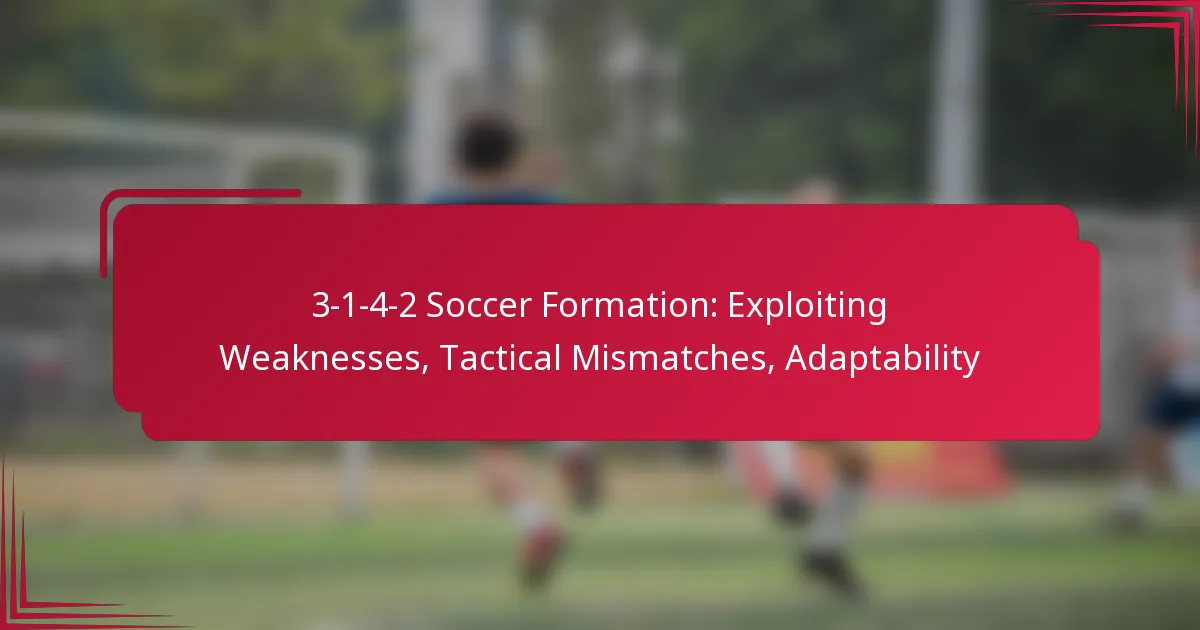 Read more about the article 3-1-4-2 Soccer Formation: Exploiting Weaknesses, Tactical Mismatches, Adaptability