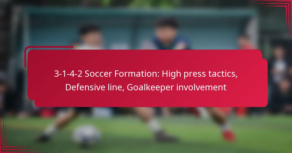 Read more about the article 3-1-4-2 Soccer Formation: High press tactics, Defensive line, Goalkeeper involvement
