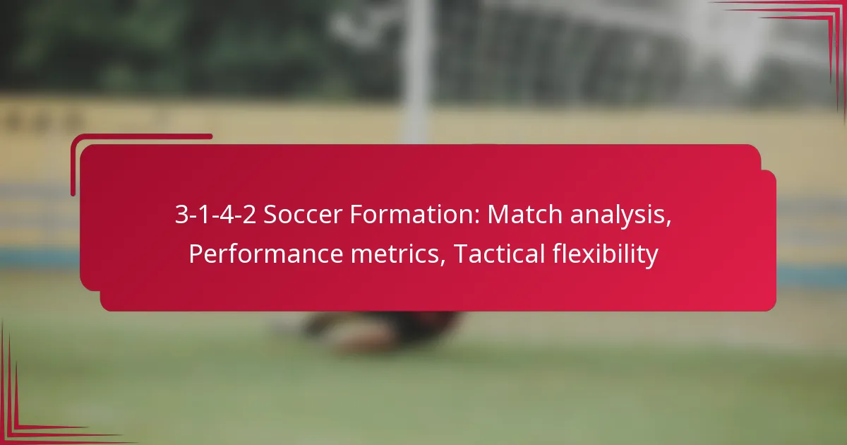 Read more about the article 3-1-4-2 Soccer Formation: Match analysis, Performance metrics, Tactical flexibility