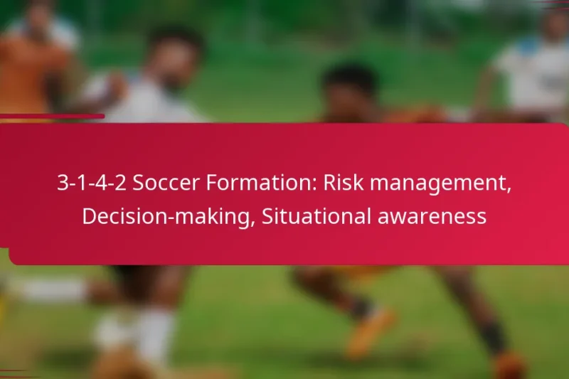 3-1-4-2 Soccer Formation: Risk management, Decision-making, Situational awareness