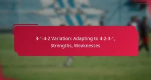 Read more about the article 3-1-4-2 Variation: Adapting to 4-2-3-1, Strengths, Weaknesses