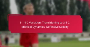 Read more about the article 3-1-4-2 Variation: Transitioning to 3-5-2, Midfield Dynamics, Defensive Solidity