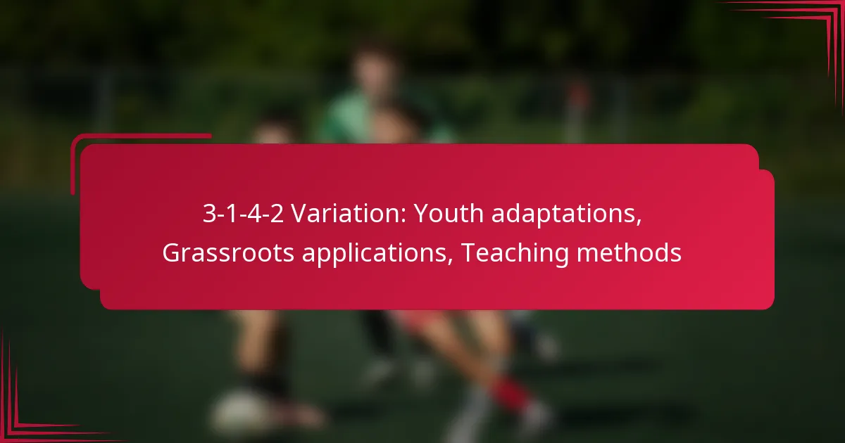 Read more about the article 3-1-4-2 Variation: Youth adaptations, Grassroots applications, Teaching methods