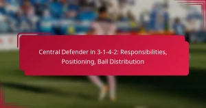 Read more about the article Central Defender in 3-1-4-2: Responsibilities, Positioning, Ball Distribution