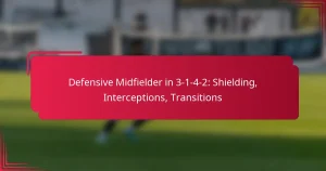 Read more about the article Defensive Midfielder in 3-1-4-2: Shielding, Interceptions, Transitions