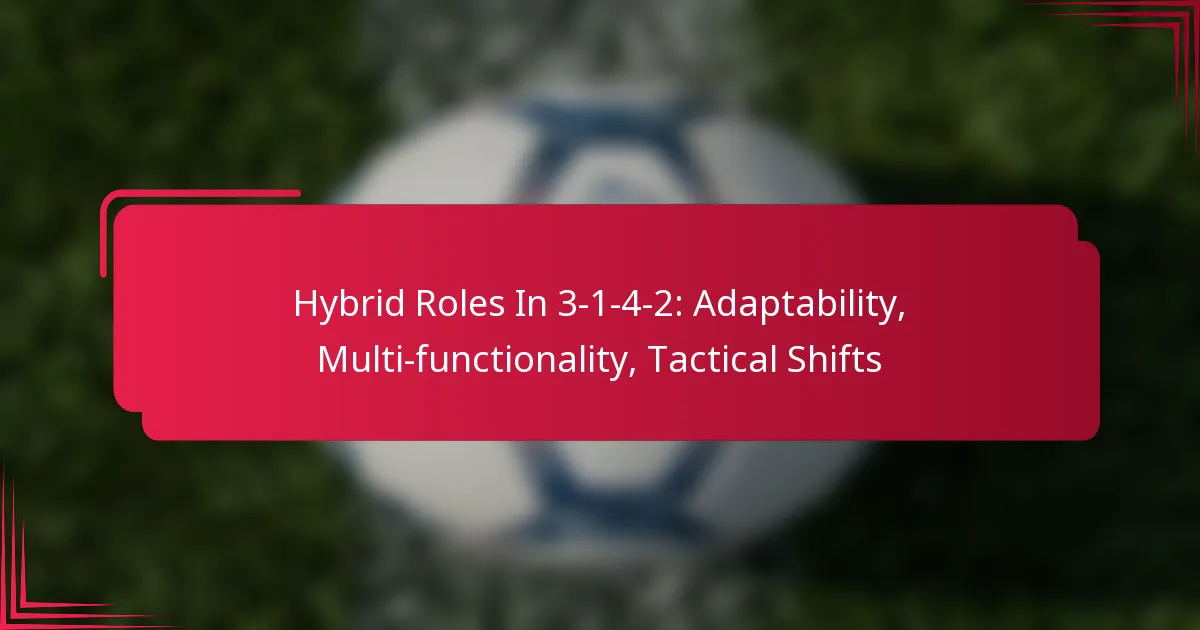 Hybrid Roles In 3-1-4-2: Adaptability, Multi-functionality, Tactical Shifts