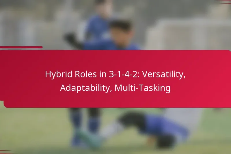 Hybrid Roles in 3-1-4-2: Versatility, Adaptability, Multi-Tasking