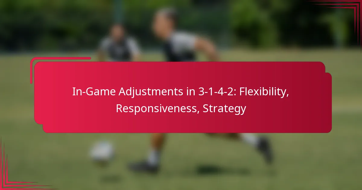 Read more about the article In-Game Adjustments in 3-1-4-2: Flexibility, Responsiveness, Strategy