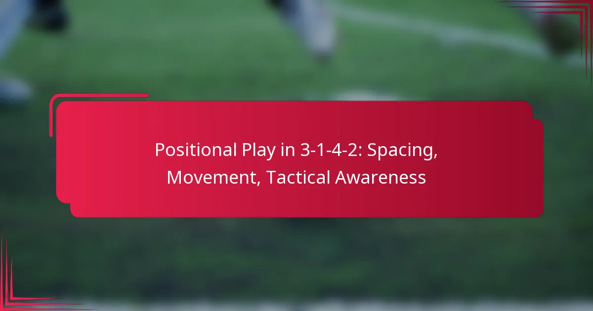 You are currently viewing Positional Play in 3-1-4-2: Spacing, Movement, Tactical Awareness