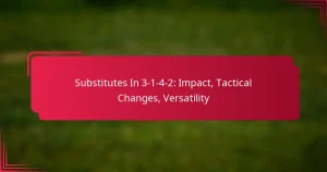 Read more about the article Substitutes In 3-1-4-2: Impact, Tactical Changes, Versatility