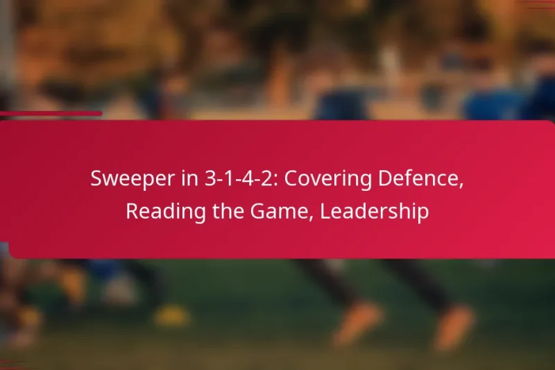 Sweeper in 3-1-4-2: Covering Defence, Reading the Game, Leadership