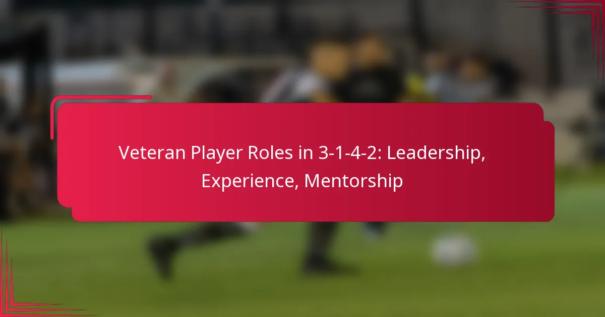 You are currently viewing Veteran Player Roles in 3-1-4-2: Leadership, Experience, Mentorship