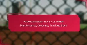 Read more about the article Wide Midfielder in 3-1-4-2: Width Maintenance, Crossing, Tracking Back