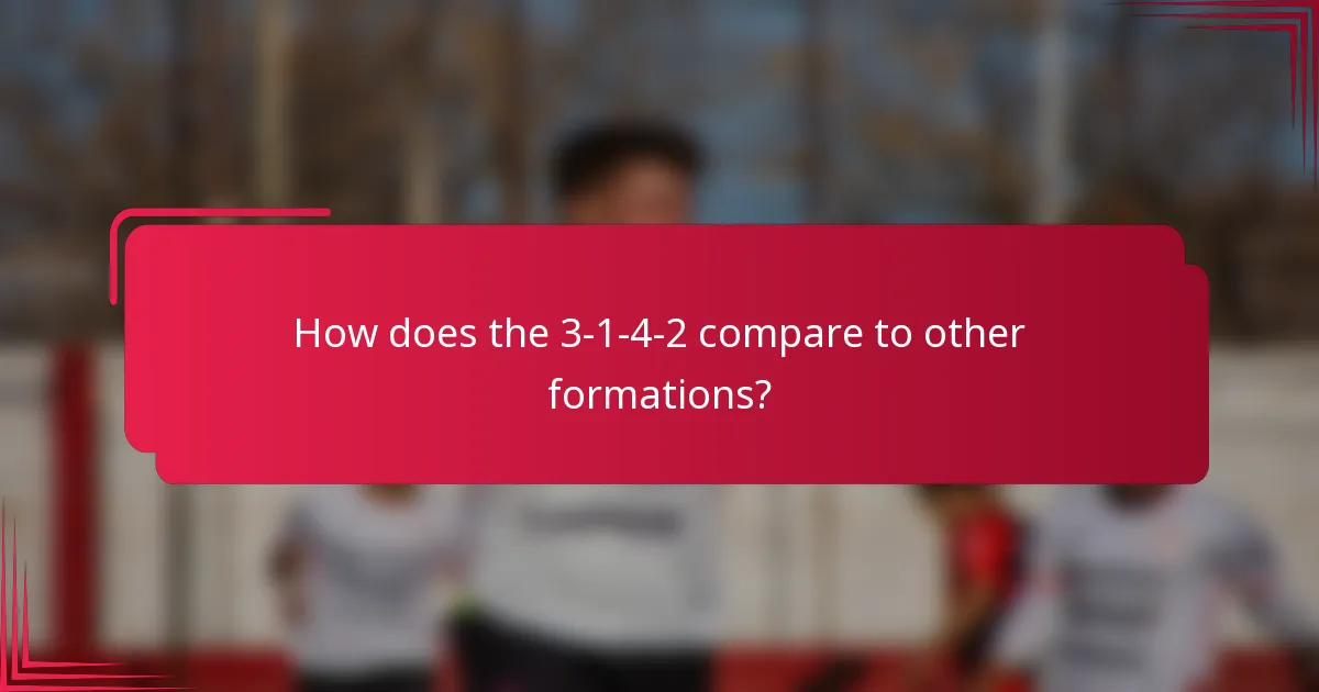 How does the 3-1-4-2 compare to other formations?