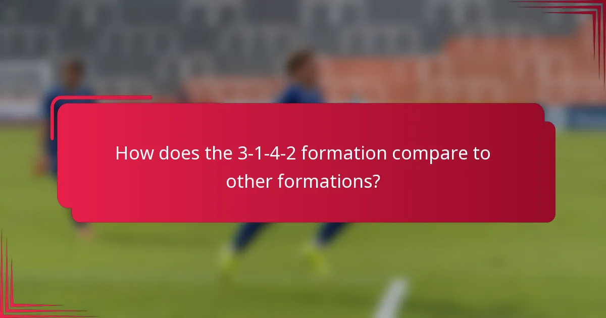 How does the 3-1-4-2 formation compare to other formations?
