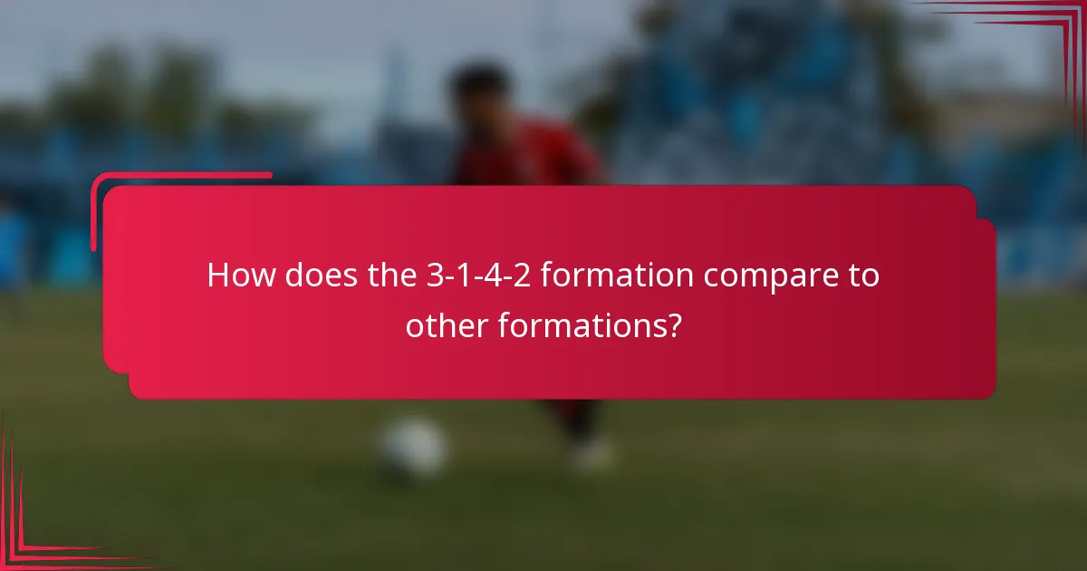 How does the 3-1-4-2 formation compare to other formations?