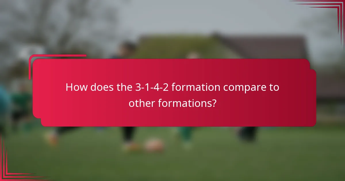 How does the 3-1-4-2 formation compare to other formations?