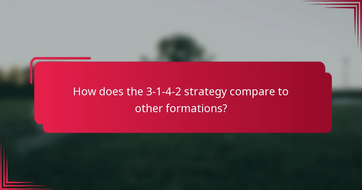 How does the 3-1-4-2 strategy compare to other formations?