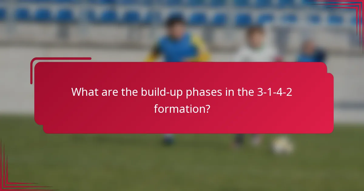 What are the build-up phases in the 3-1-4-2 formation?