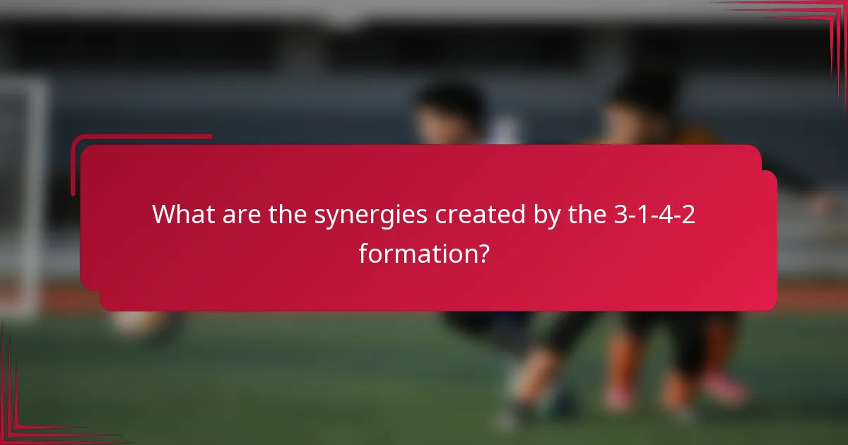 What are the synergies created by the 3-1-4-2 formation?