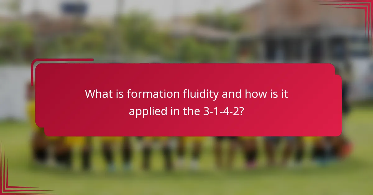 What is formation fluidity and how is it applied in the 3-1-4-2?
